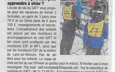 Les mini stages des vacances de février