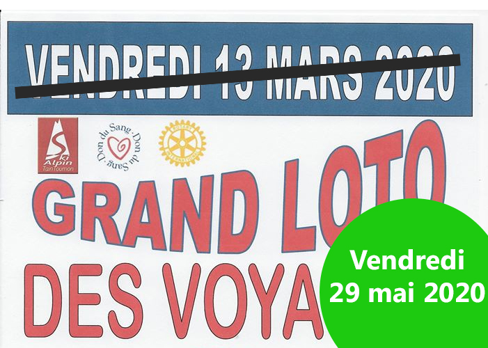 Report du Grand Loto des Voyages