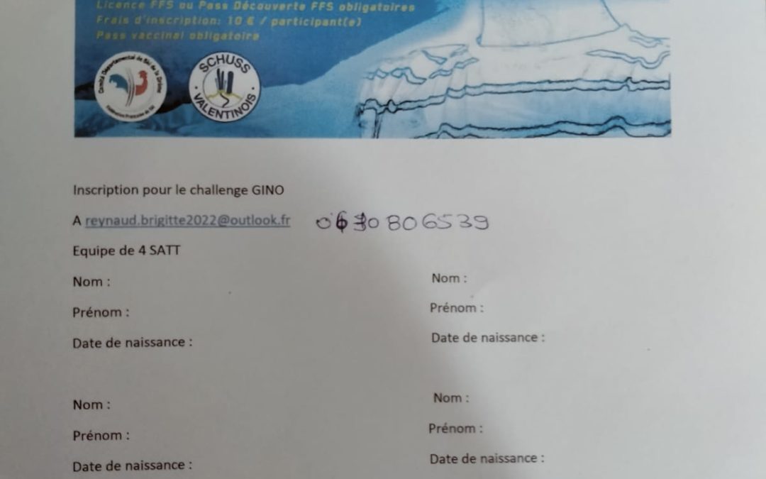 Challenge Gino